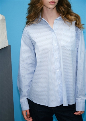 Dalma pattern stone skjorte Light Blue Stripe Neo Noir 